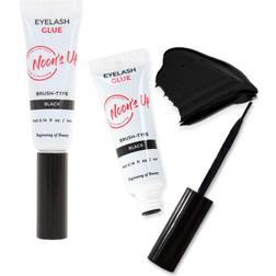 [NOON’S UP Lash Glue] Waterproof 24 Hours Long-Lasting Eyelash Glue: Eyelash glue for false lashes Super Strong Hold Lash Glue for Sensitive Eyes 0.14oz (Black)